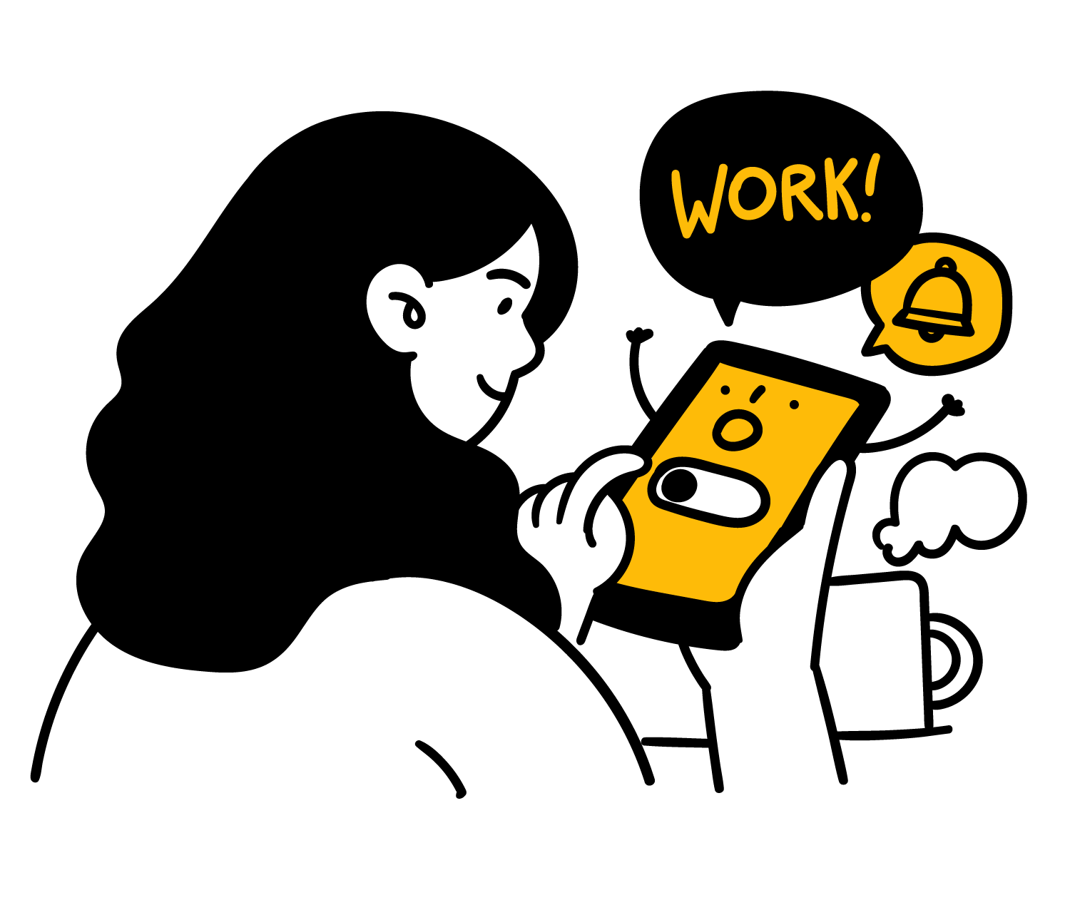 Productiveillustration 7, flat style, for education, free illustration