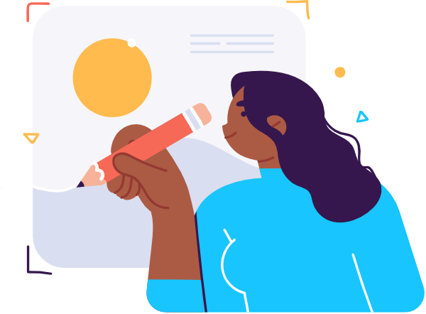 Digital Artist Creating Vector Artwork, flat style, for design-creative, free illustration
